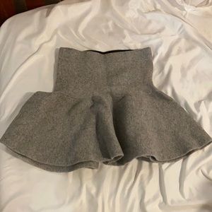 Grey circle skirt